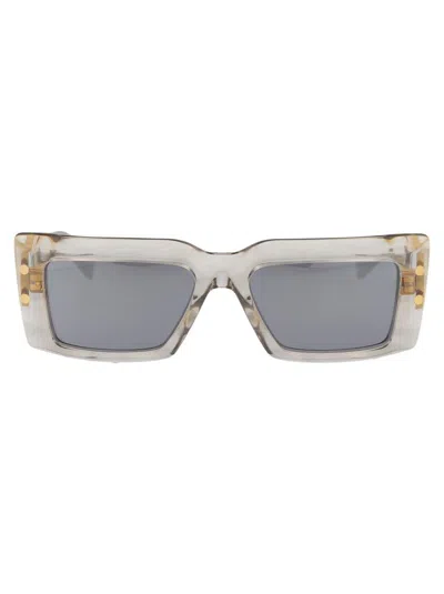 Balmain Eyewear Rectangle Frame Sunglasses In Multi