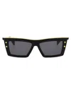 Balmain Blck Acetate Sunglasses