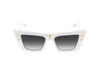 Balmain B-eye Cat-eye Frame Sunglasses In White