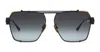 Balmain Premier - Matte Black / Shiny 18k Gold Sunglasses In Black
