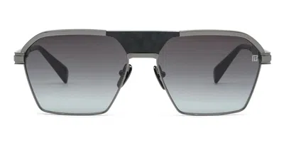 Balmain Sunglasses In Black, Silver