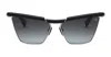 Balmain Victoire - Matte Black / Silver Sunglasses In Black, Silver