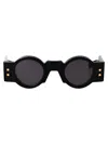Balmain Brn Acetate Sunglasses In Blk - Gld