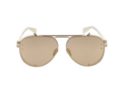 Balmain Sunglasses  Bps-125c-62_captaine Gld - Bne 62/11/145 In Green