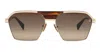 Balmain Sergeant Sunglasses In Brown, Gold