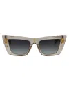 Balmain B-eye Gradient Acetate Cat-eye Sunglasses In Gry - Gld