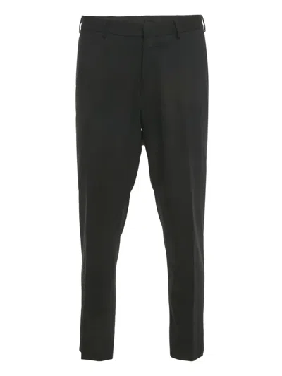 Pre-owned Balmain Super 120's Wool Trousers In Black