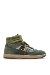 Balmain Swan High-top Sneakers