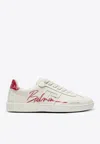 Balmain Swan Lipstick Low-top Sneakers