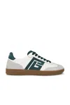 Balmain Swan Suede And Smooth Leather Trainers