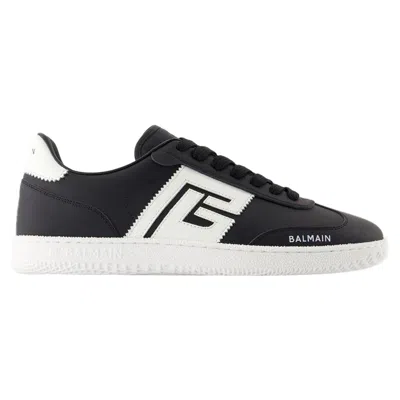 Balmain Swan Sneakers -  - Leather - Black/white