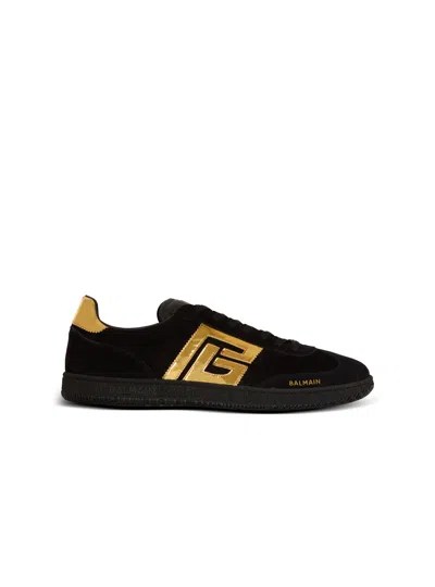 Balmain Swan Sneakers In Black