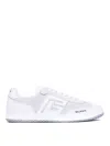 Balmain Leather Swan Sneakers For In Blanco