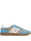 Balmain Swan Sneakers In Blue