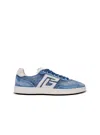 Balmain Swan Sneakers In Blue