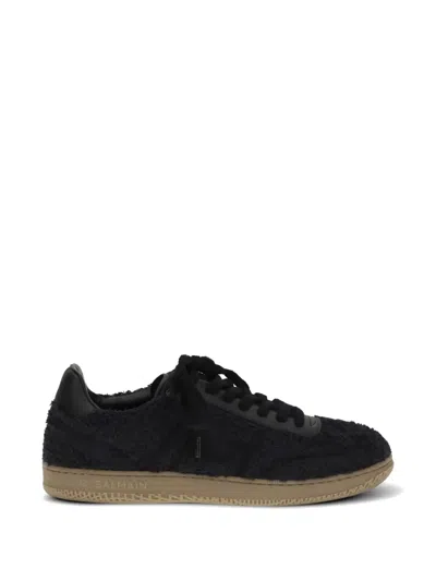 Balmain Swan Sneakers In Blue