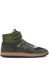 Balmain Swan Sneakers In Green