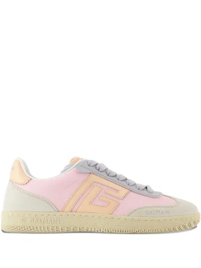 Balmain Swan Sneakers In Pink