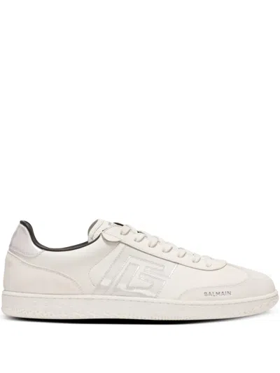 Balmain Swan Sneakers In White