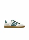 Balmain Swan Suede And Smooth Leather Trainers In Multi