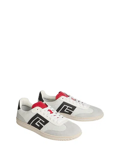 Balmain Swan Suede And Smooth-leather Trainers In White