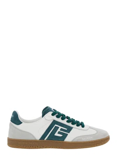 Balmain Swan-suede Leather&calfskin