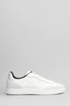 Balmain Swan Suede Sneakers In White Suede And Leather In White