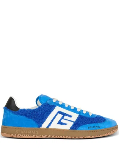 Balmain Swan Trainers In Blue