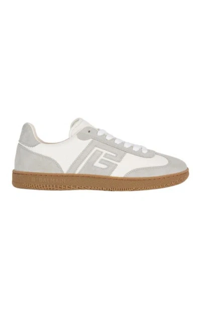 Balmain Swan Trainers In Grey