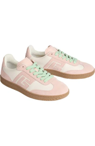 Balmain Swan Sneakers In Smooth Leather And Suede In Multi
