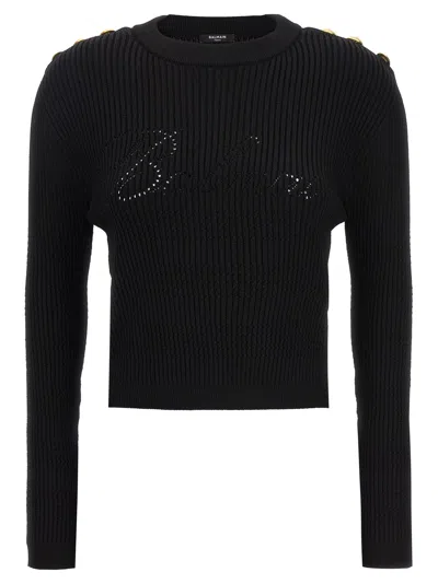 Balmain Sweater In Black
