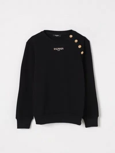 BALMAIN SWEATER BALMAIN KIDS COLOR BLACK,G47805002