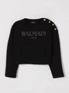 Balmain Sweater  Kids Color Black In Brown