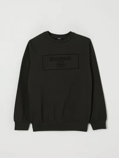 Balmain Sweater  Kids Color Green In Brown
