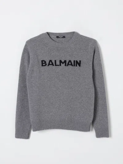 Balmain Sweater  Kids Color Grey In Gray
