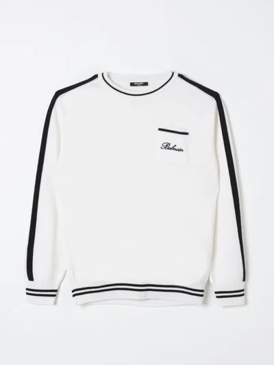 Balmain Sweater  Kids Color White In Weiss