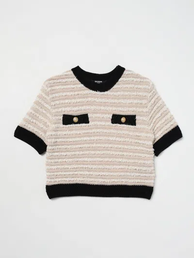 Balmain Sweater  Kids Kids Color Cream