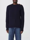 Balmain Sweater  Men Color Navy In Blue