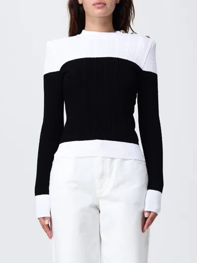 BALMAIN SWEATER BALMAIN WOMAN COLOR BLACK,H33825002