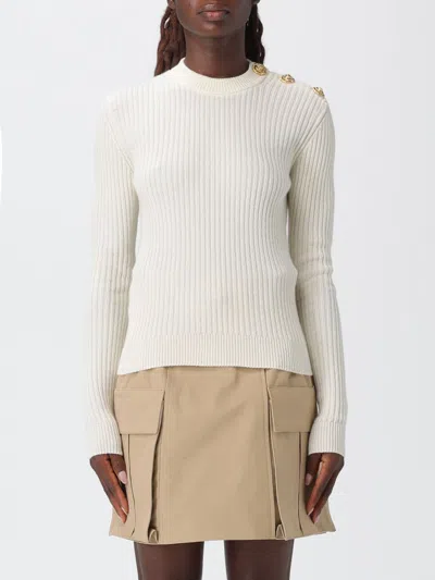 Balmain Sweater  Woman Color Natural In White