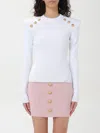 Balmain 6-buttons Knit Jumper In 白色