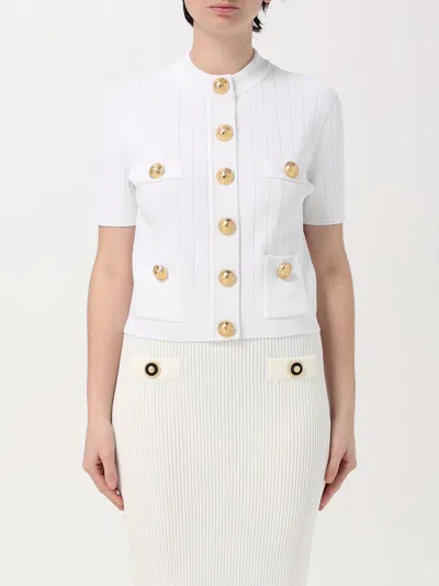 BALMAIN CARDIGAN BALMAIN WOMAN COLOR WHITE,420929001