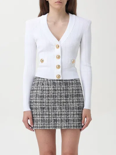 BALMAIN CARDIGAN BALMAIN WOMAN COLOR WHITE,F75869001