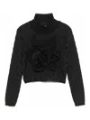 Balmain Suéter Con Escote Barco - Negro In Black