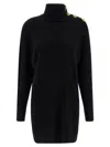 Balmain Sweater Dress In Black