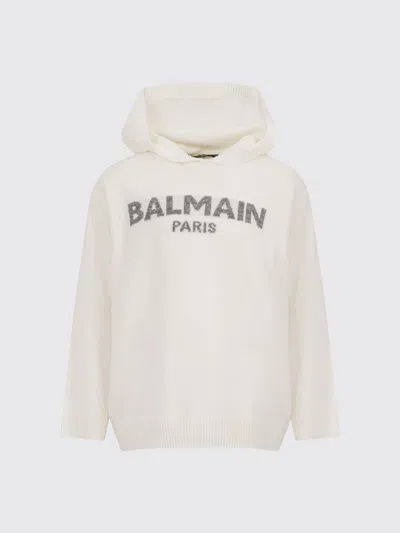 Balmain Sweater Kids Color Yellow Cream In Multi