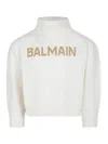 Balmain Suéter Con Escote Barco - Blanco In White
