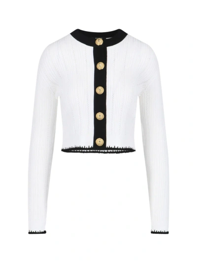 Balmain Sweater In White,black