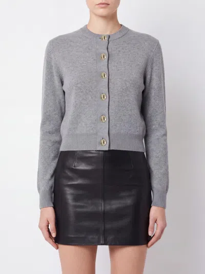 Balmain Sweater Woman Color Grey In Gray