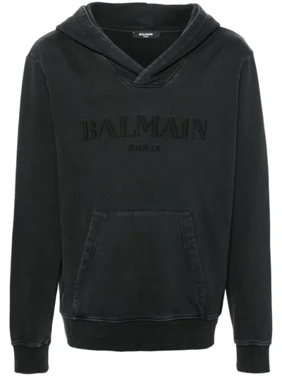Balmain Sweaters In Black